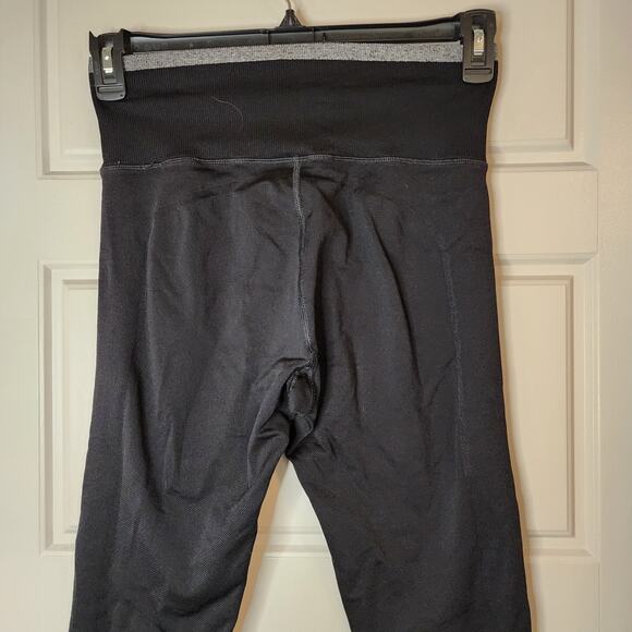 Athleta Leggings Womens Large High Waisted Gray Trim at Waist & Leg Openings - Picture 7 of 9